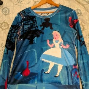 Long sleeve Alice in Wonderland